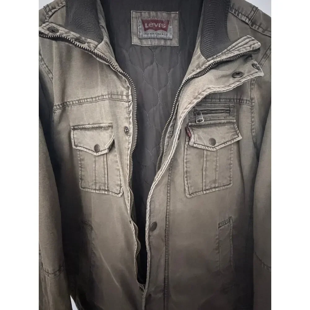 Levi's Olive Utility Jacket Mens XL